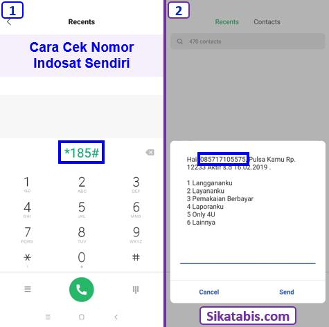 Petunjuk cara cek nomor Indosat sendiri via kode dial 185