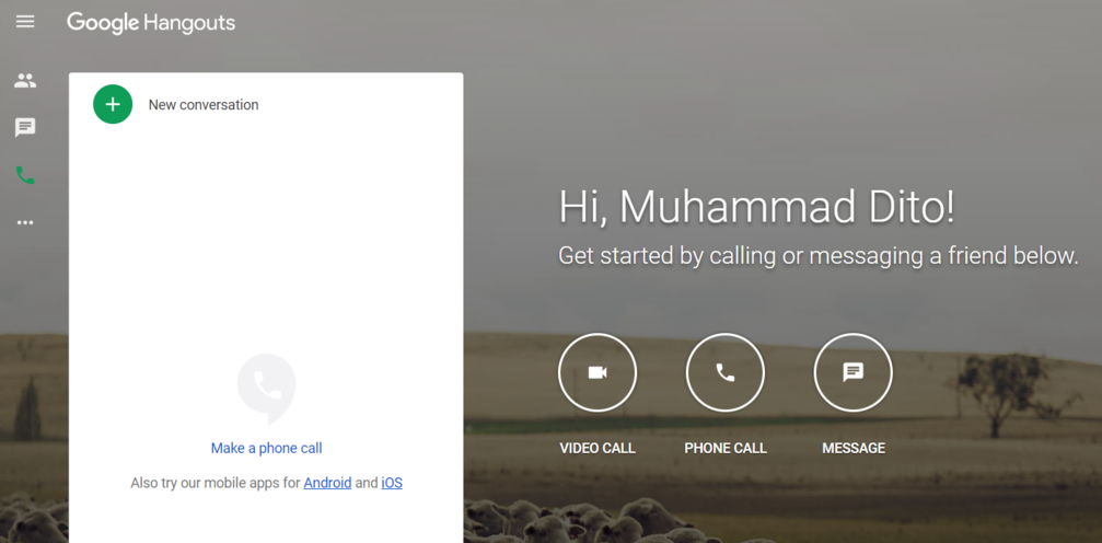 Aplikasi video call Google Hangouts