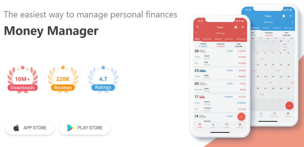 Aplikasi keuangan Money Manager