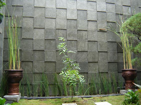 inspirasi taman minimalis dengan batu alam