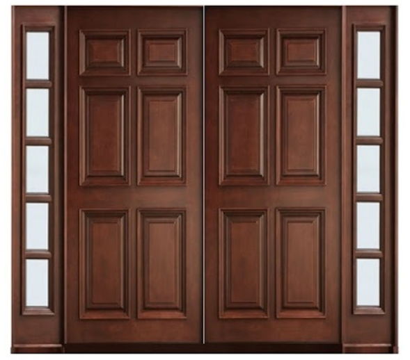 pintu rumah panel kayu