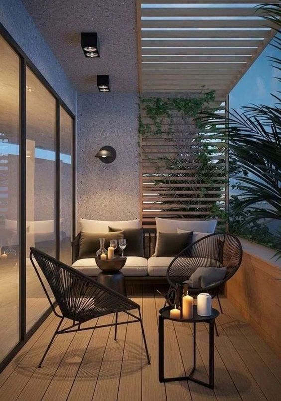 balkon minimalis modern